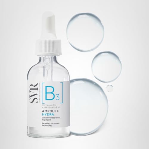 SVR B3 Concentrate Hydra Serum label notes 5% Niacinamide and 3 Hyaluronic Acids