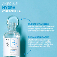 Close-up of SVR B3 Hydra Serum texture suggesting rich moisture