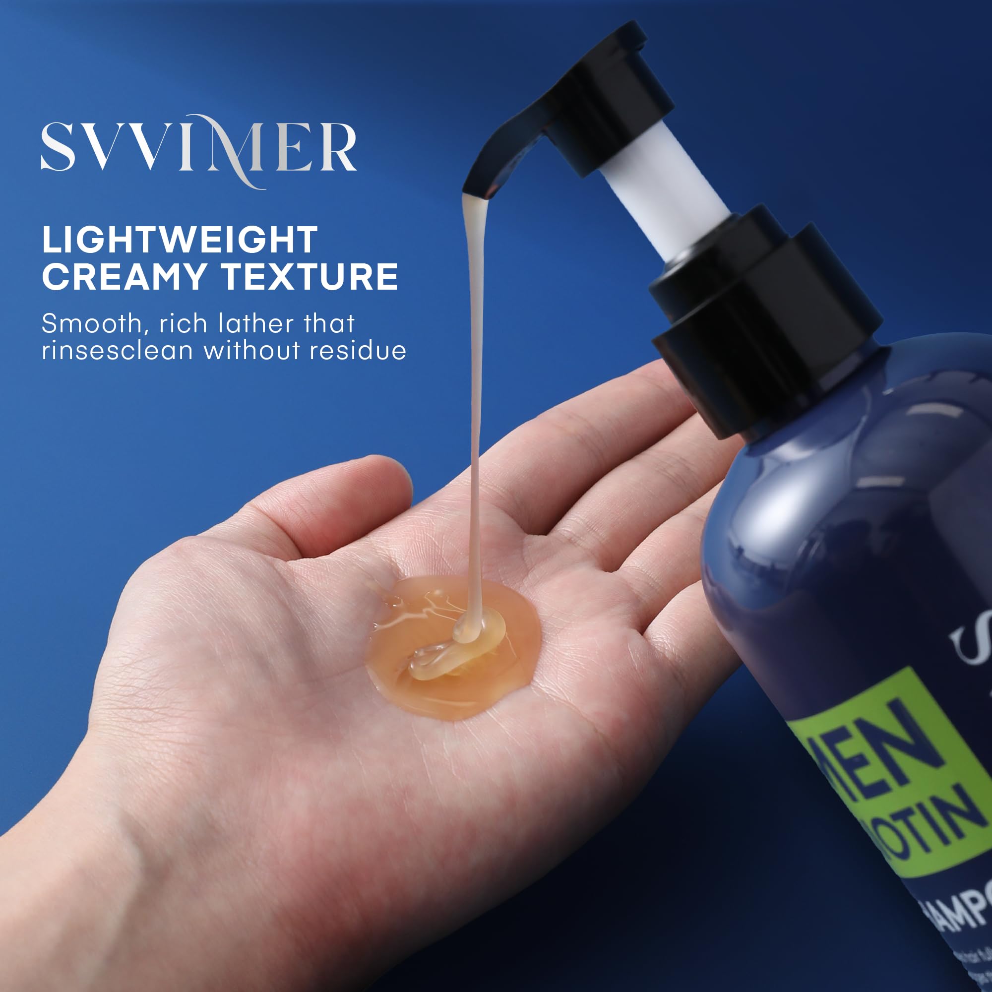 Svvimer Biotín Champú: cafeína para cabello con aspecto más vivo.