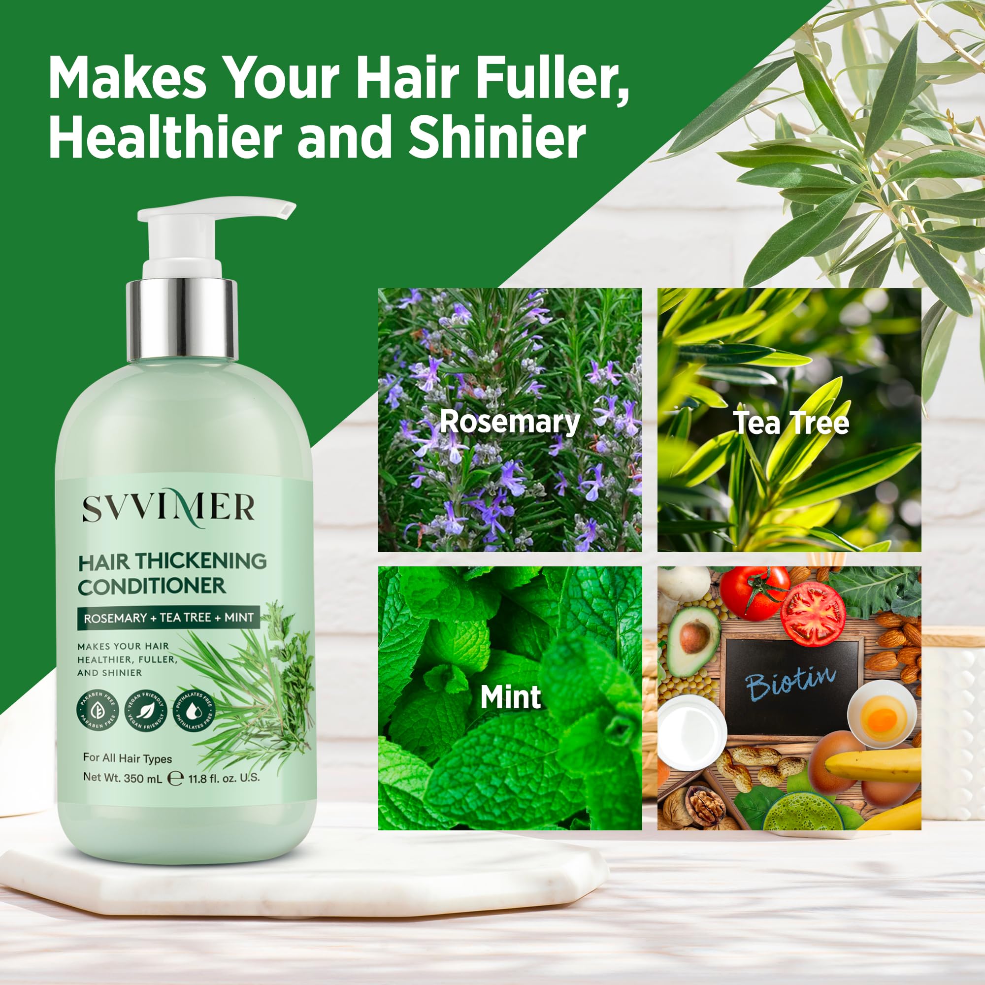 Svvimer mint-tea-tree scent evokes refreshing scalp comfort.