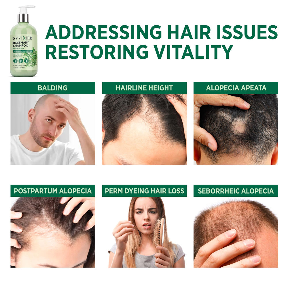 Hands massaging Svvimer shampoo into scalp tea tree oil refreshing sensation