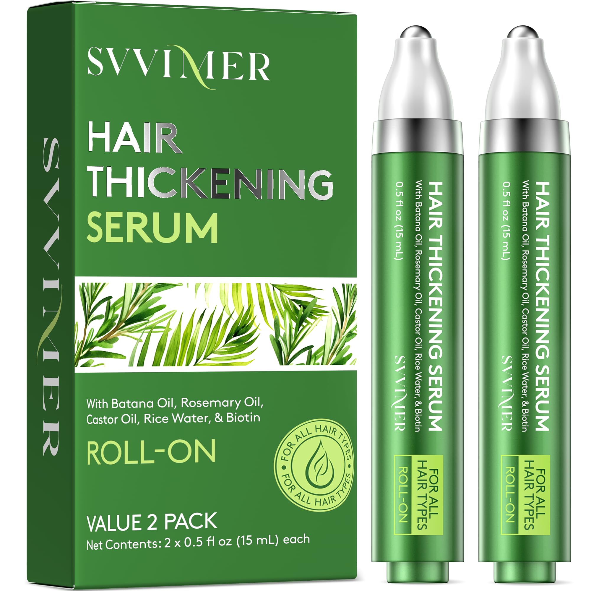 Svvimer Sérum crecimiento cabello botella: aspecto más denso con uso diario.