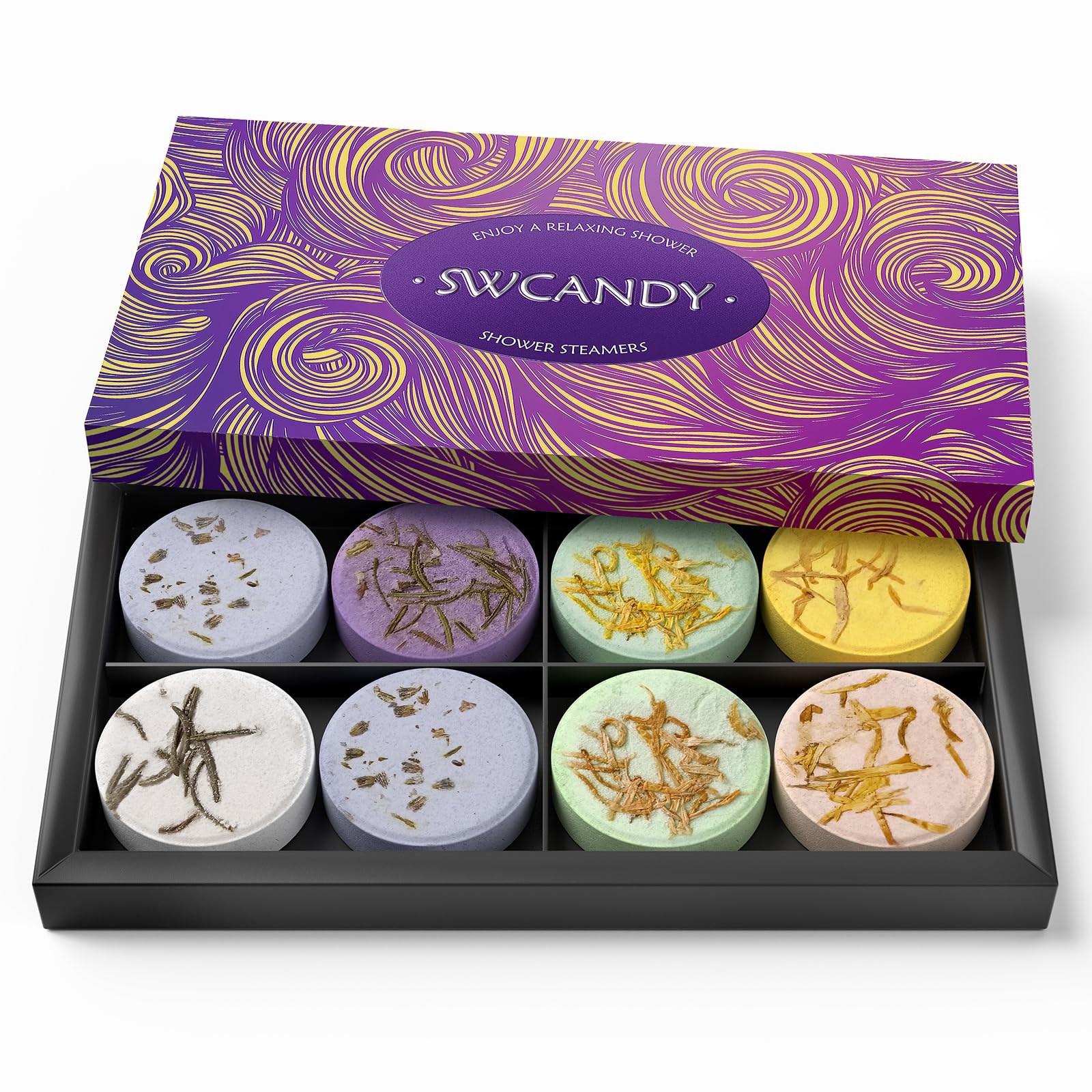 SWCANDY Shower Steamer Lavanda y Menta: aroma relajante para un baño de ducha