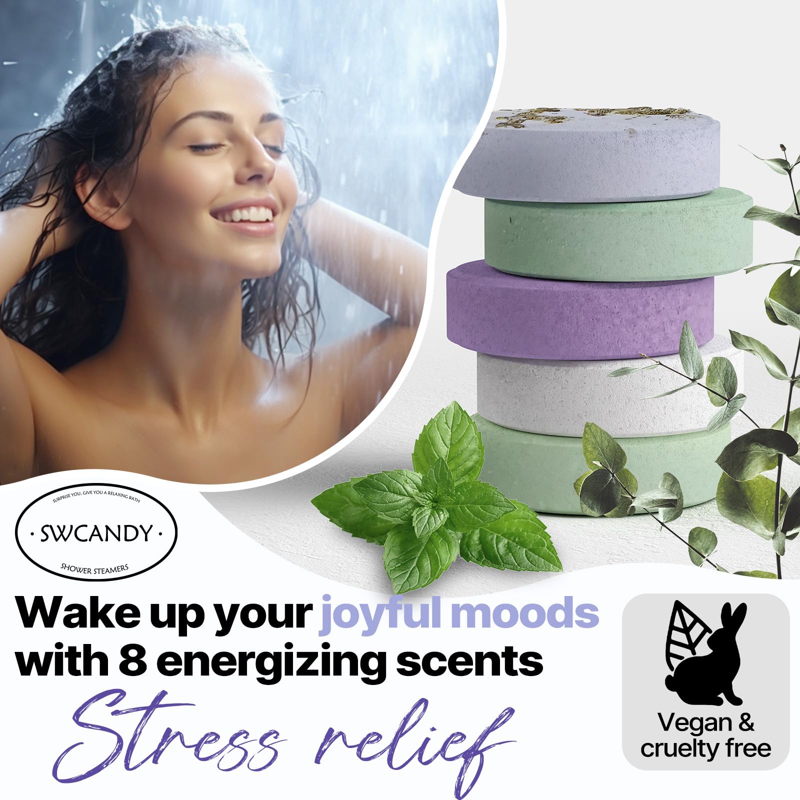 SWCANDY Shower Steamer Limón y Menta: notas cítricas para empezar el día