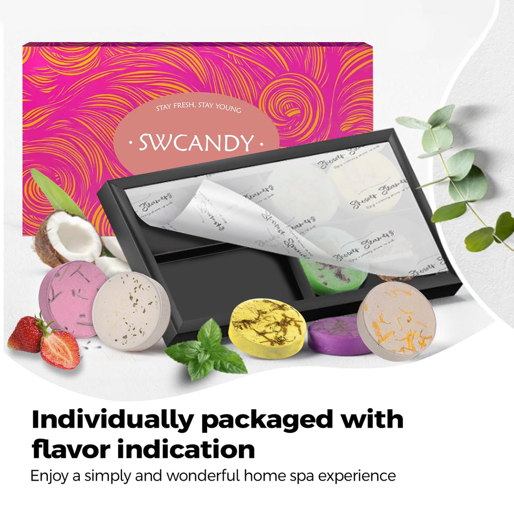 SWCANDY ducha jazmín: pastilla de vapor para refugio perfumado