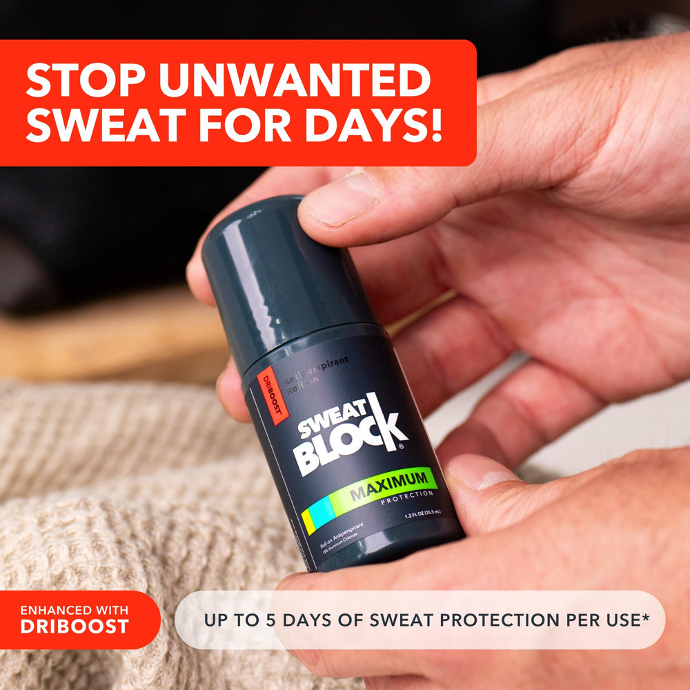 SweatBlock: aplicación nocturna para protección que perdura varias mañanas.