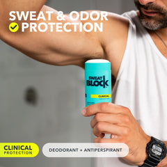 Aplicación suave de SweatBlock para una experiencia cómoda y sin irritación