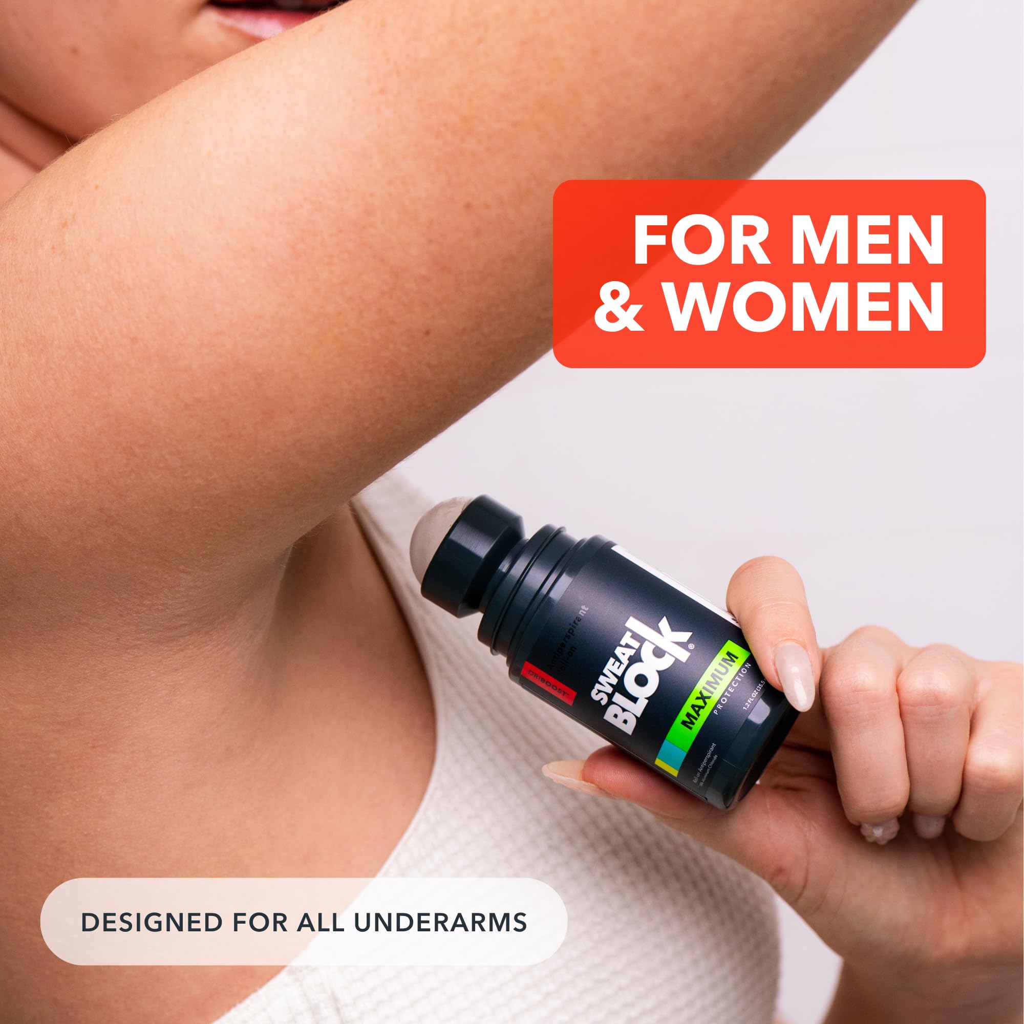 SweatBlock: hecho en Estados Unidos con ingredientes de calidad.