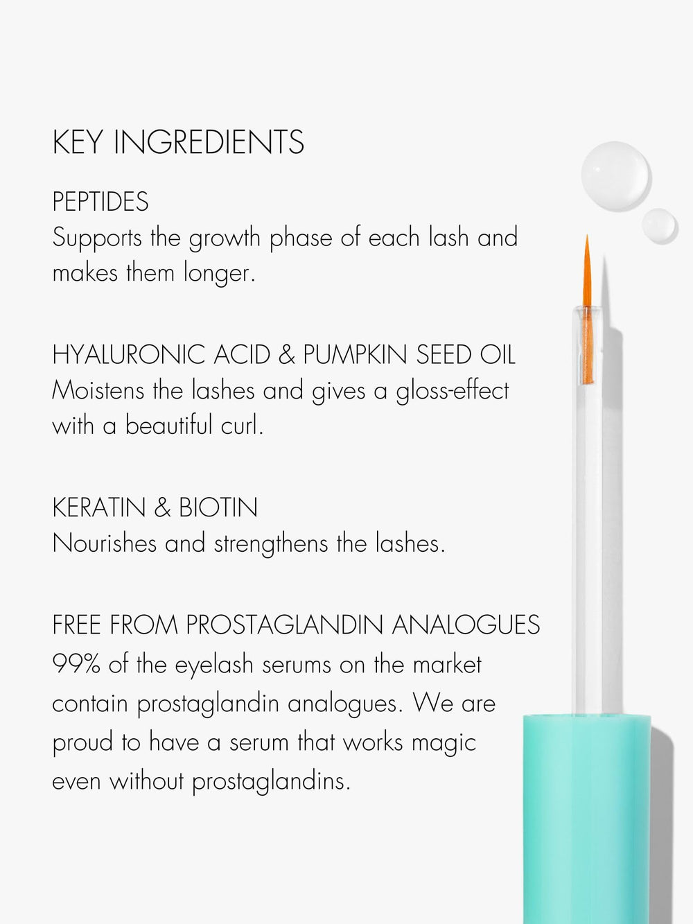 SWEED Eyelash Growth Serum ingredients pumpkin-seed-oil closeup highlighting nourishing oil blend