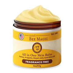 Sweet Bee Naturals Balsamo de miel en bote, crema rica para piel seca.