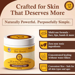 Etiqueta de Sweet Bee Naturals con ingredientes naturales y miel pura.