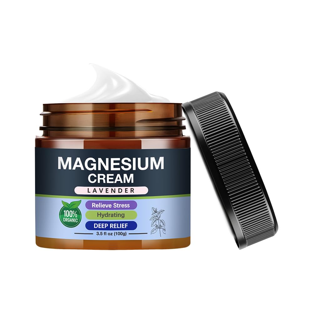 Sweet Sleep Magnesium Cream on legs to ease leg cramps at night.