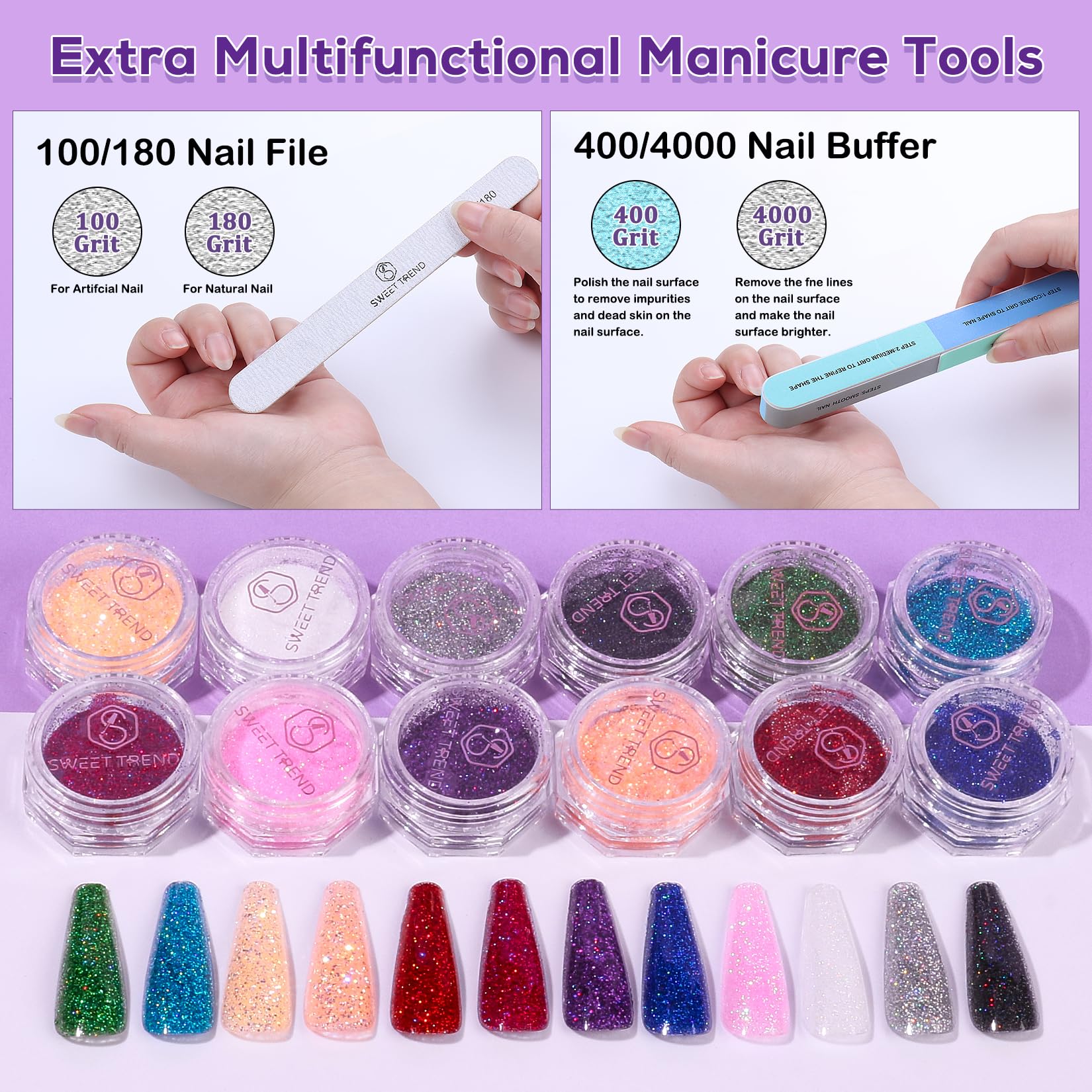 Sweet Trend 30 nail forms for accurate extensions and shapes