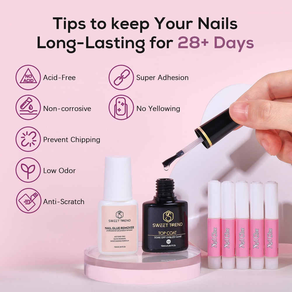 Sweet Trend 100 dual nail tips and forms broaden design possibilities.