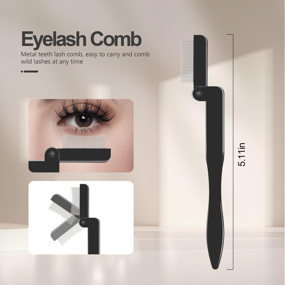 SWEET VIEW angled eyebrow brush with spoolie for precise definition.