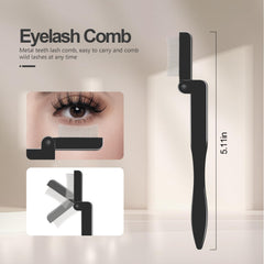 SWEET VIEW angled eyebrow brush with spoolie for precise definition.