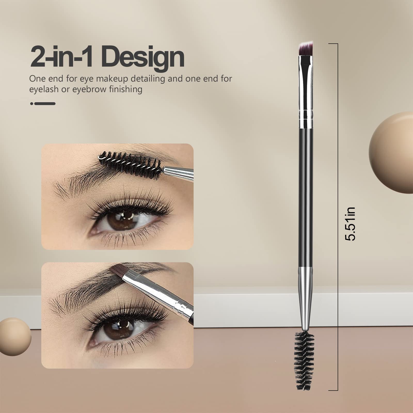 Sweet View baking-paint handle provides a comfortable grip during makeup