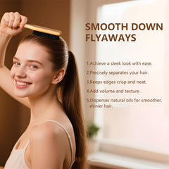 Sweet View balance oil image demonstrates natural shine and smoother hair texture.