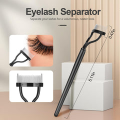SWEET VIEW lash and brow comb with metal teeth for grooming lashes.