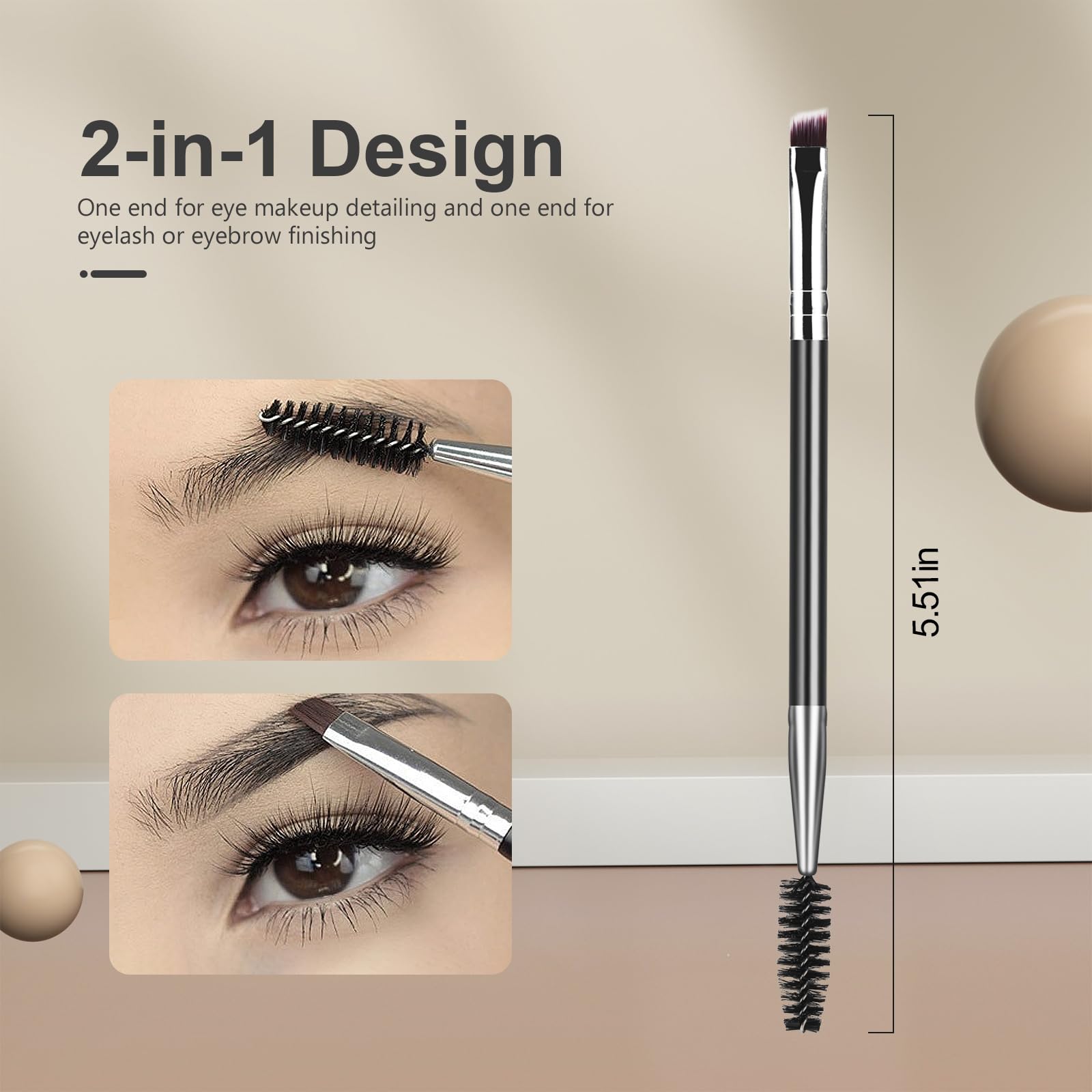 SWEET VIEW professional angled brow brush for effortless makeup.