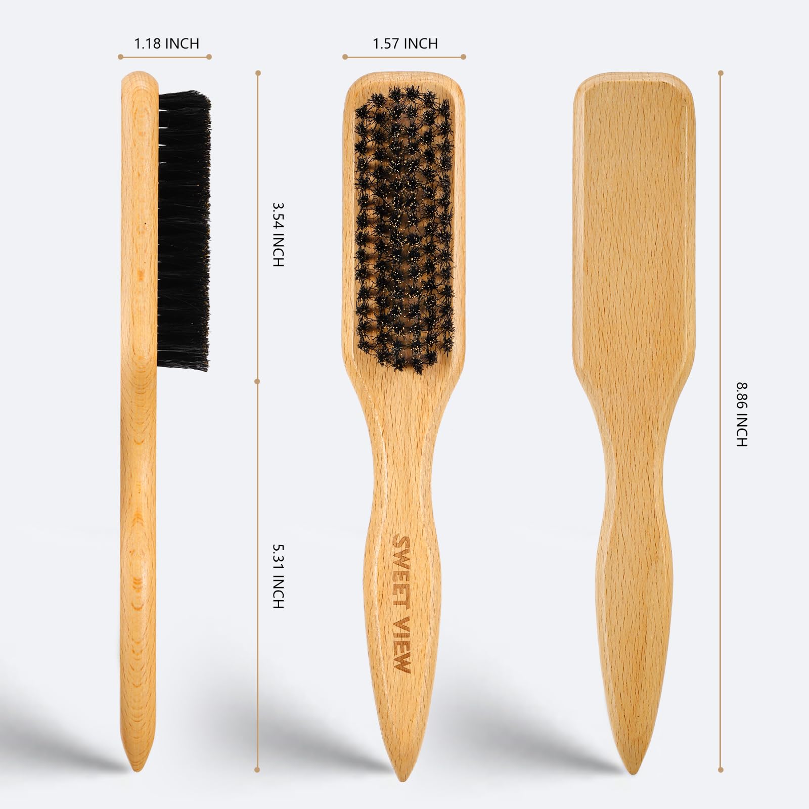 Sweet View rat-tail comb close-up for easy styling and hair sectioning.