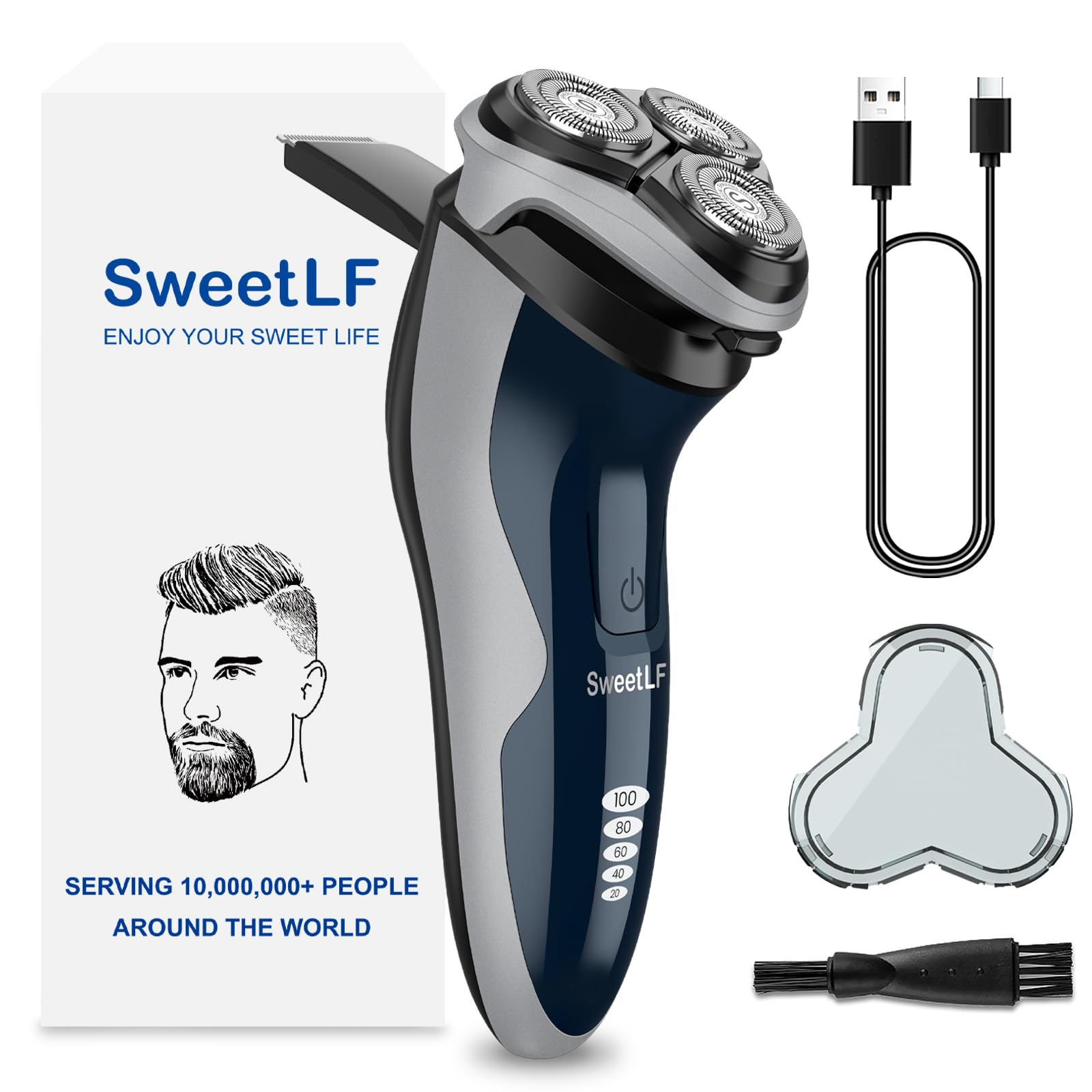SweetLF electric razor delivers a close shave for a smooth, confident look.
