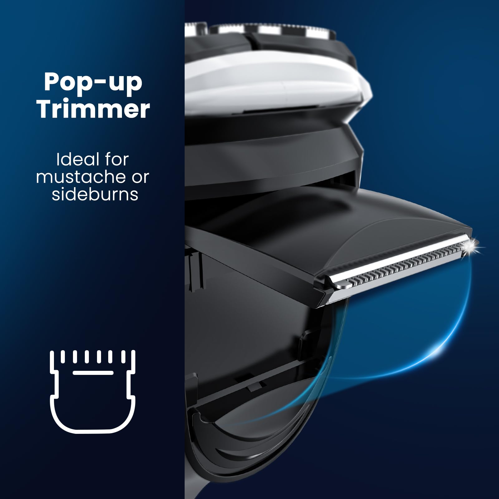 SweetLF electric razor operates quietly for comfortable grooming.