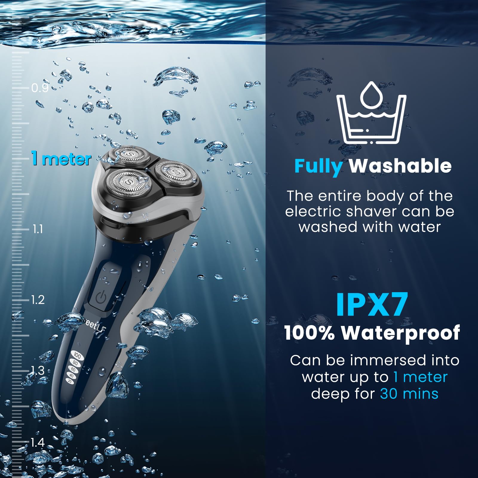 SweetLF razor supports wet and dry shaving for versatility.