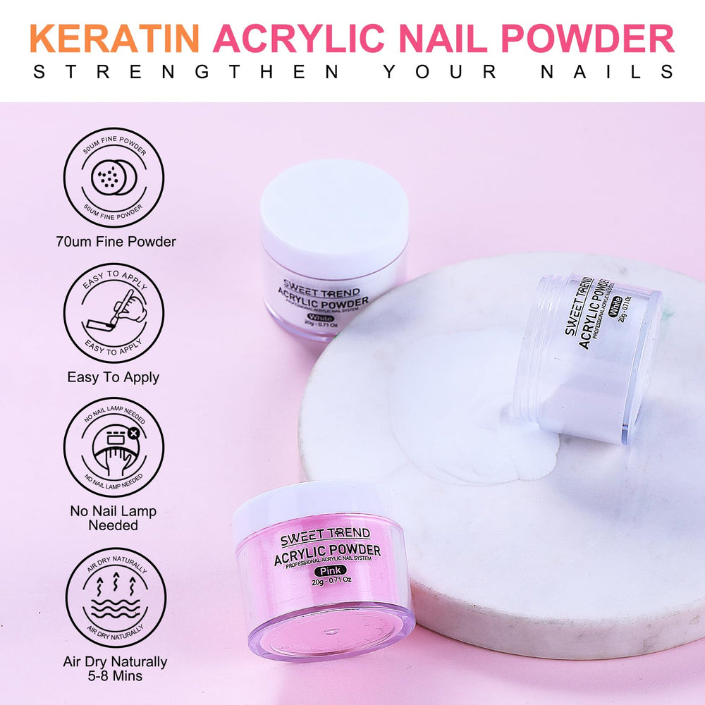SWEET TREND 20g acrylic powder for smooth, durable extensions