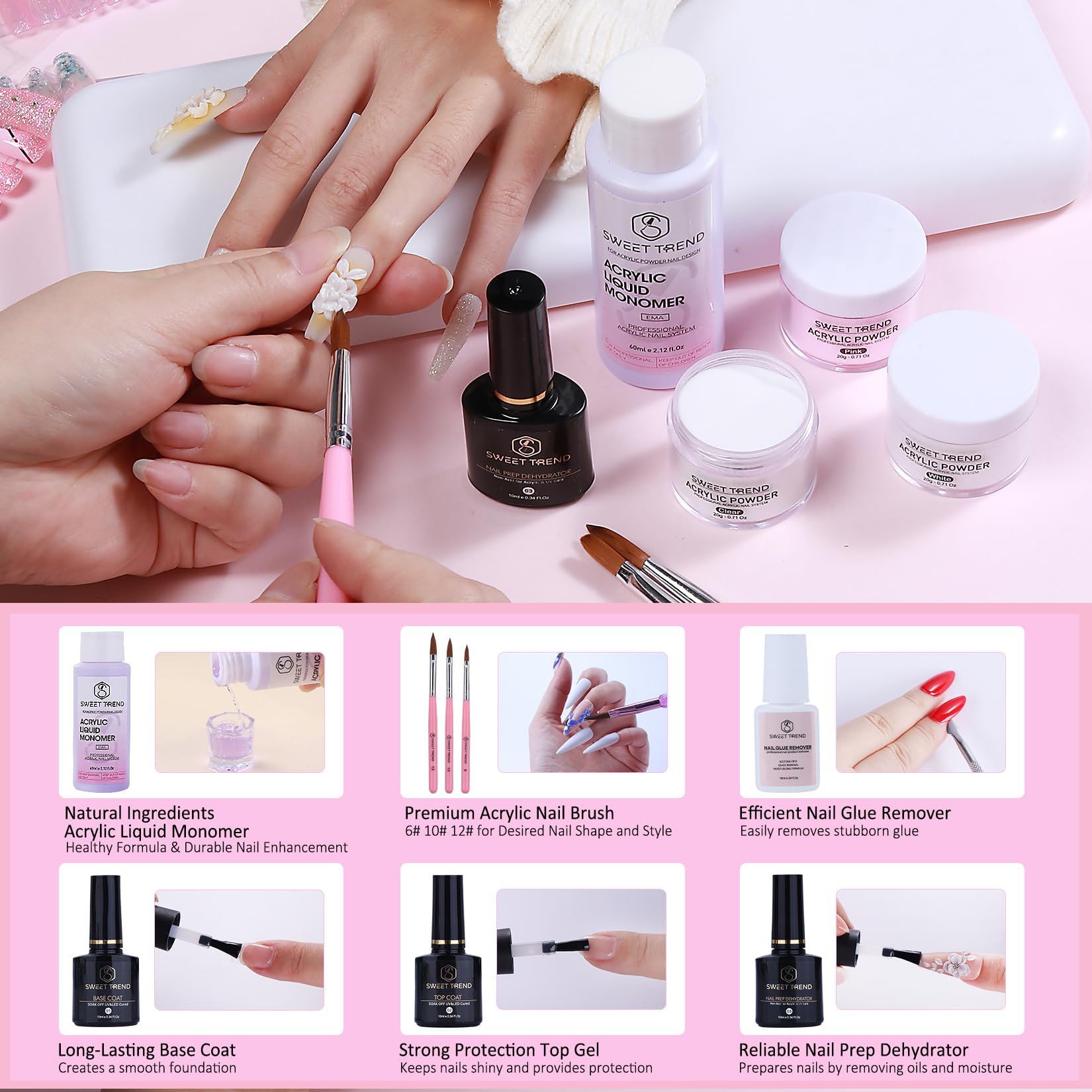 SWEET TREND nail prep dehydrator for prep and lifting reduction