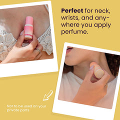 Application on wrist highlighting smooth glide and mess-free use