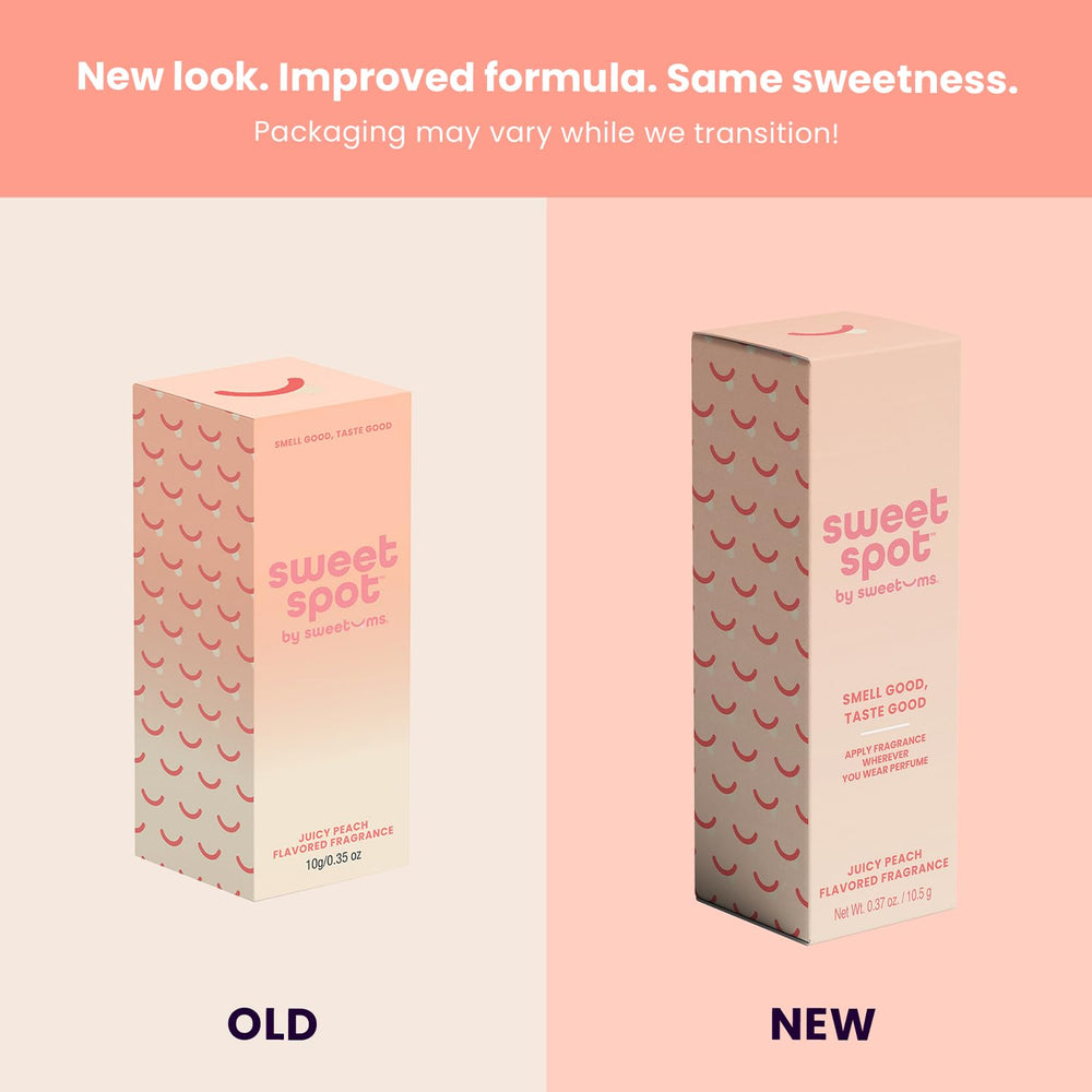 Sweetums SweetSpot Peach travel tin showcases TSA-friendly packaging