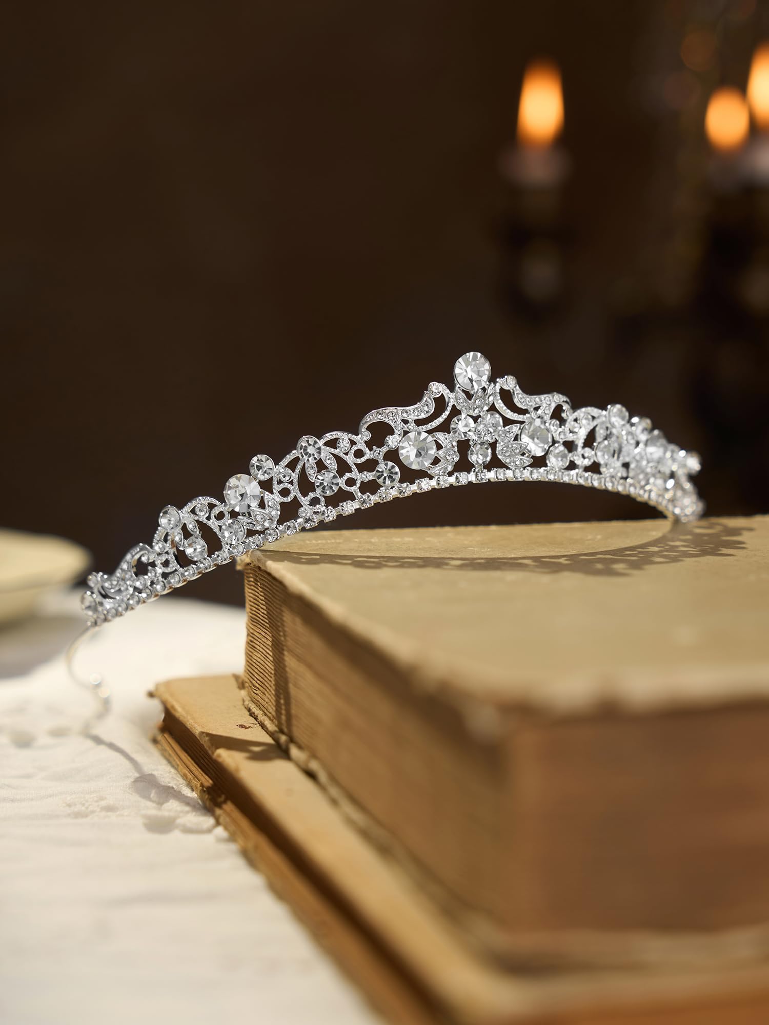 SWEETV tiara para mujer y niña, complemento perfecto para peinados elegantes