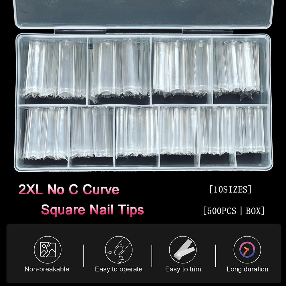 SWETIDY: caja con 500 uñas para salones y proyectos DIY.