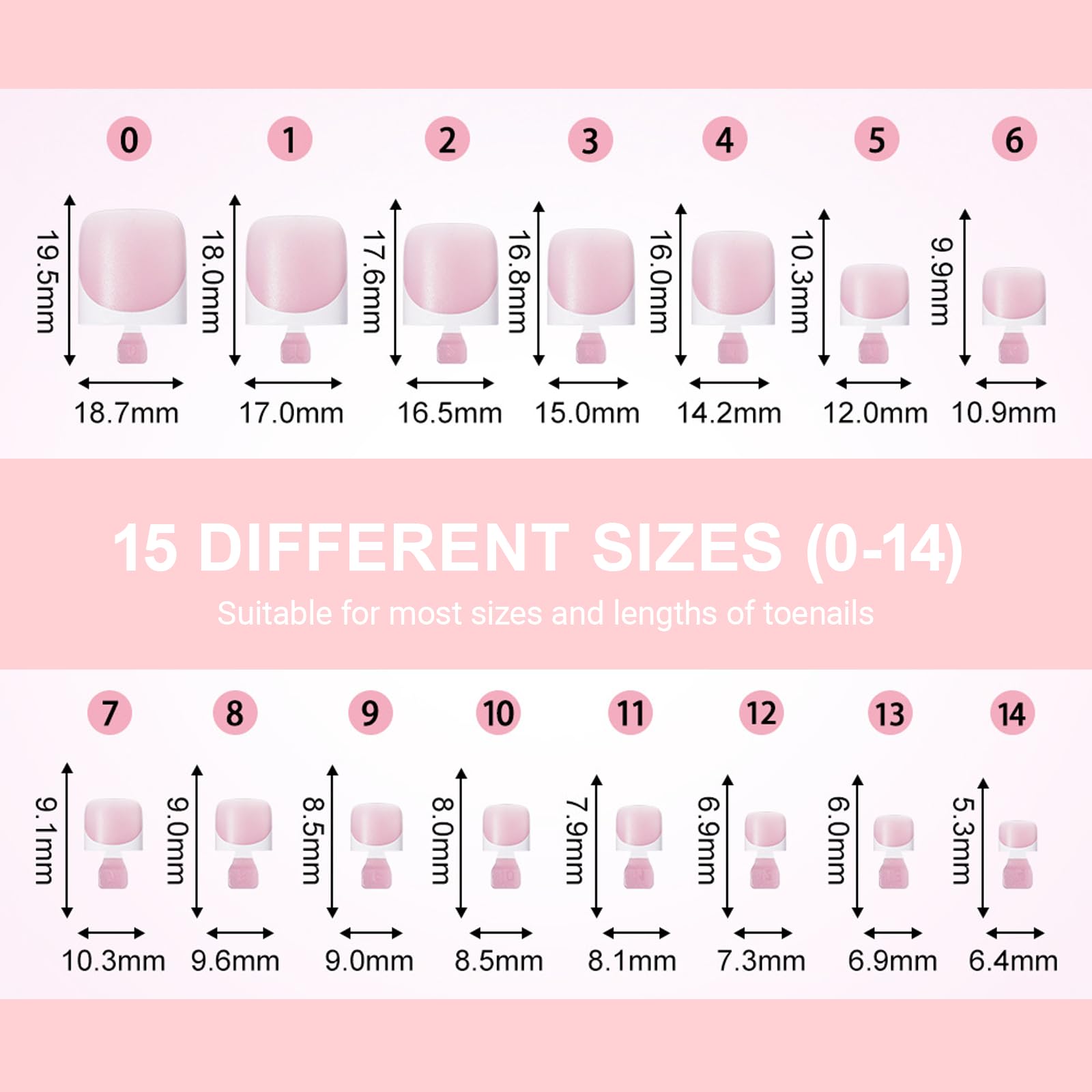 SWETIDY five-in-one toe nail press ons enable fast at-home manicures.
