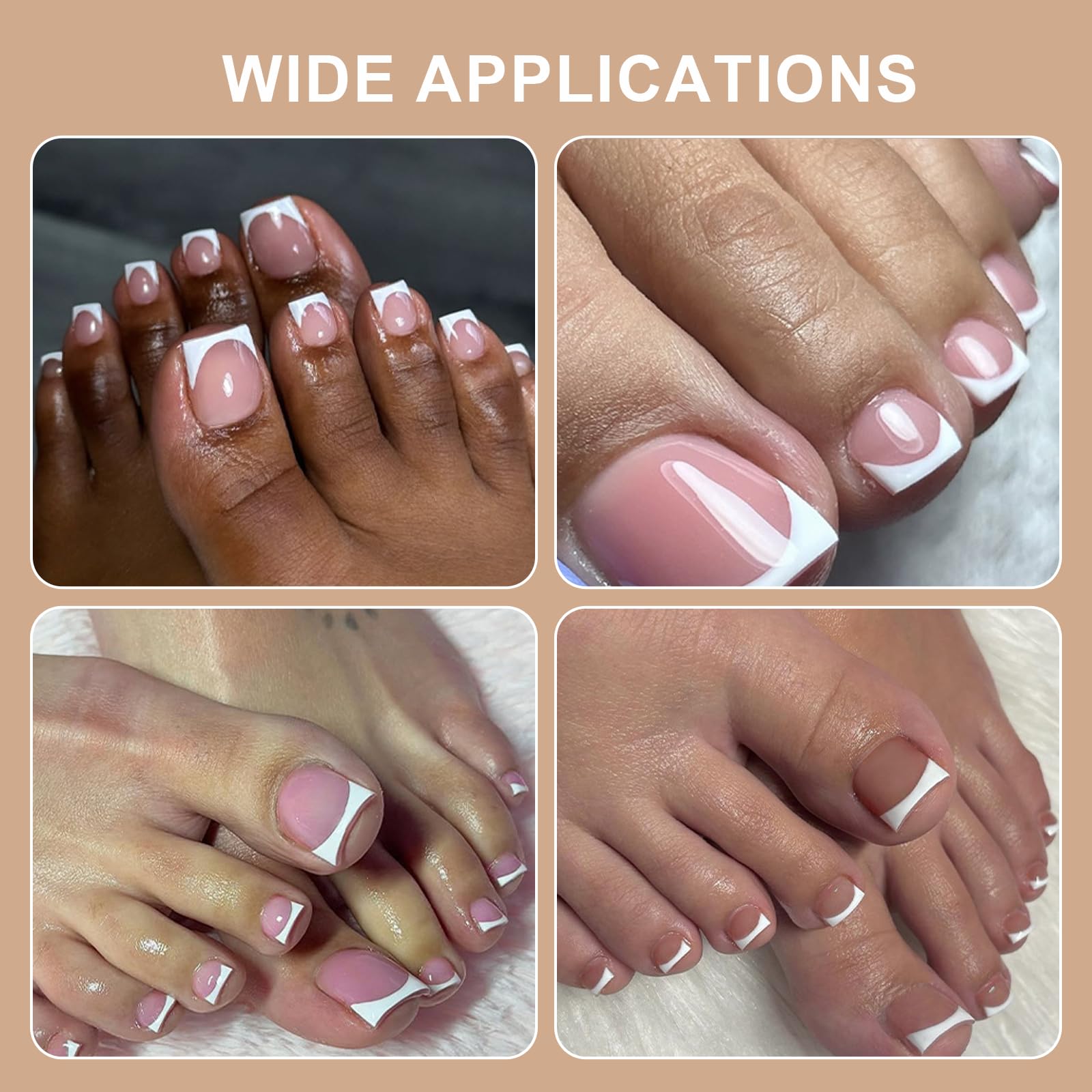 SWETIDY open-toe ready nails suit sandals and flip-flops for instant style