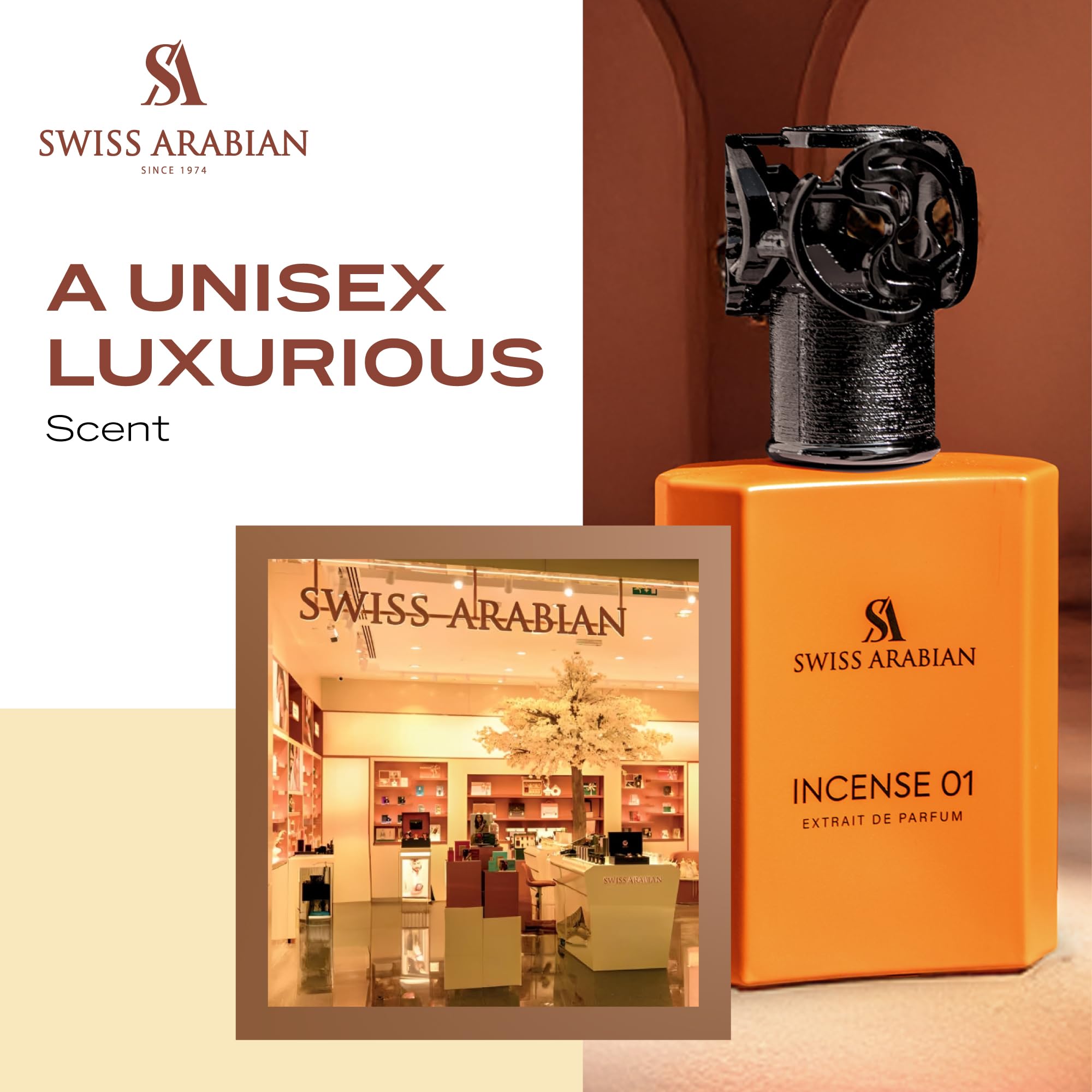 Swiss Arabian Incense 01 angled bottle highlighting resinous notes and elegance