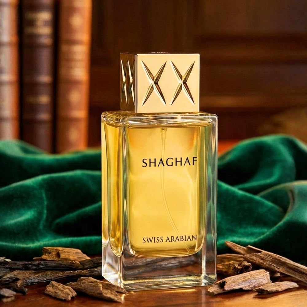 Shaghaf feminine base notes of musk and cedarwood for lasting warmth