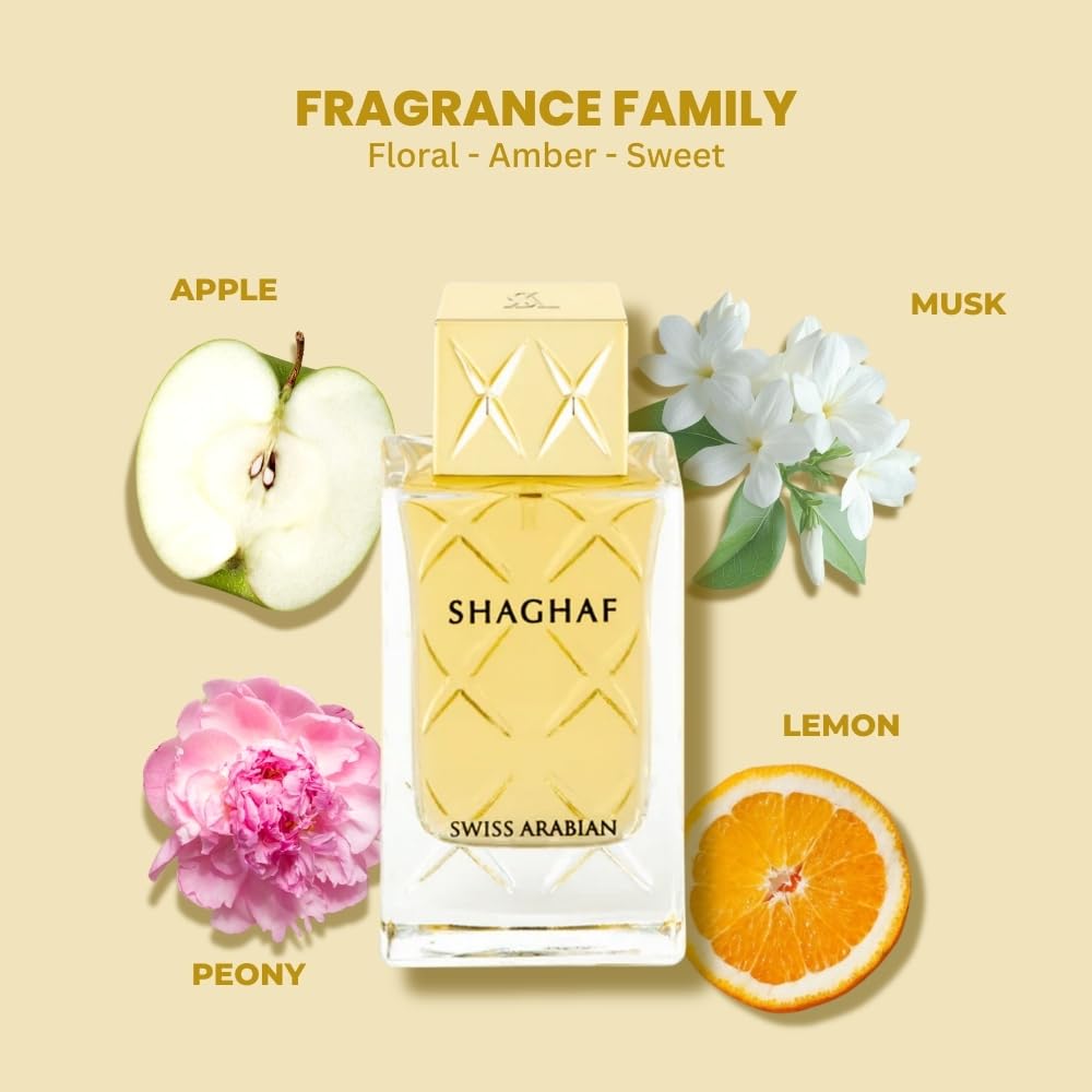 Luxurious packaging image showcasing premium presentation of Shaghaf feminine