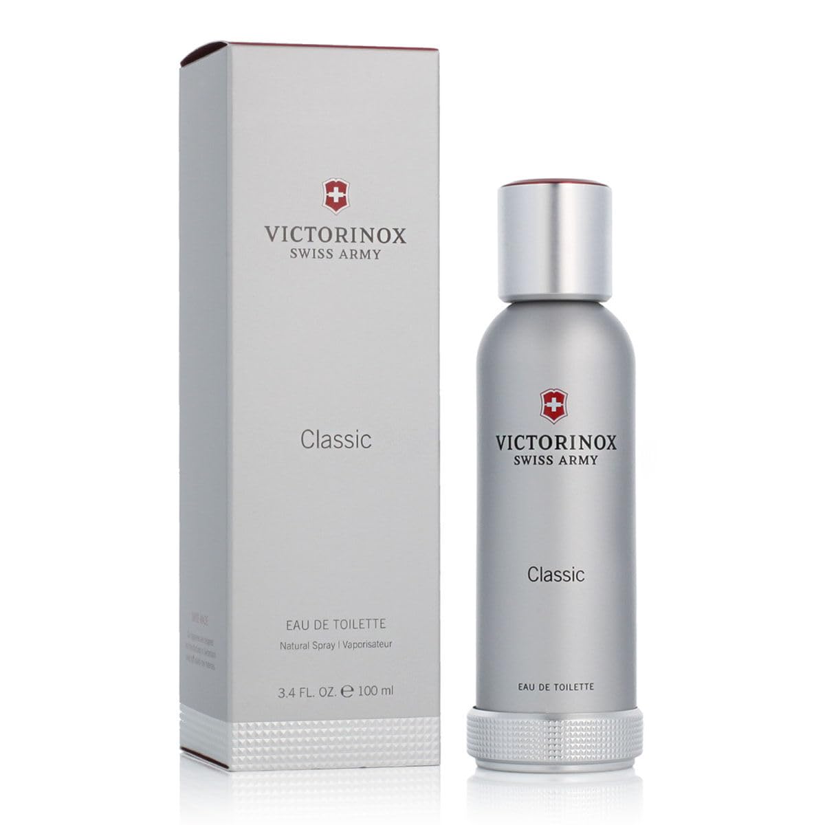 Swiss Army Eau De Toilette bottle front view for men, ready for everyday wear.