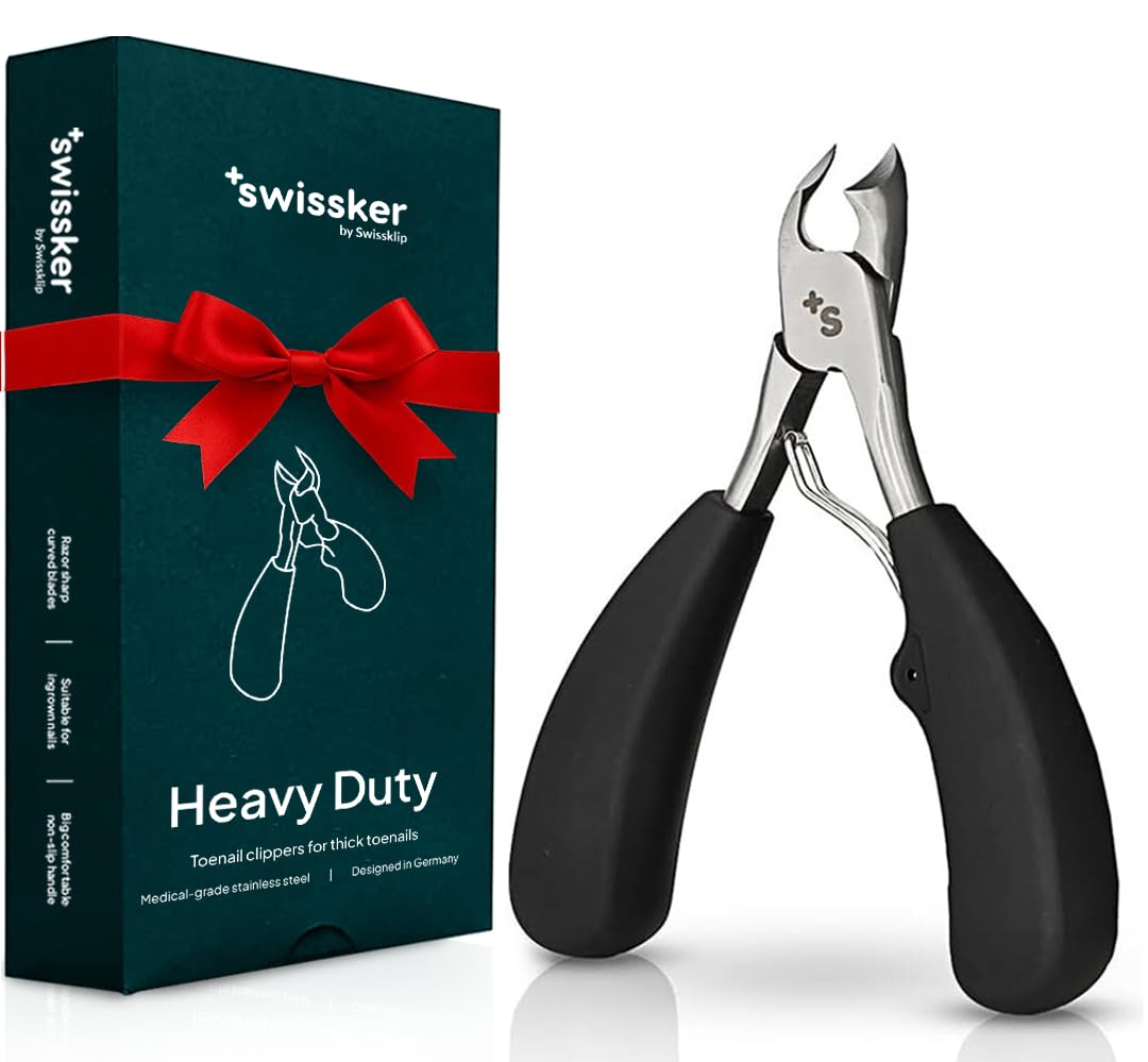 Swissker heavy-duty toenail clippers front view for confident trimming