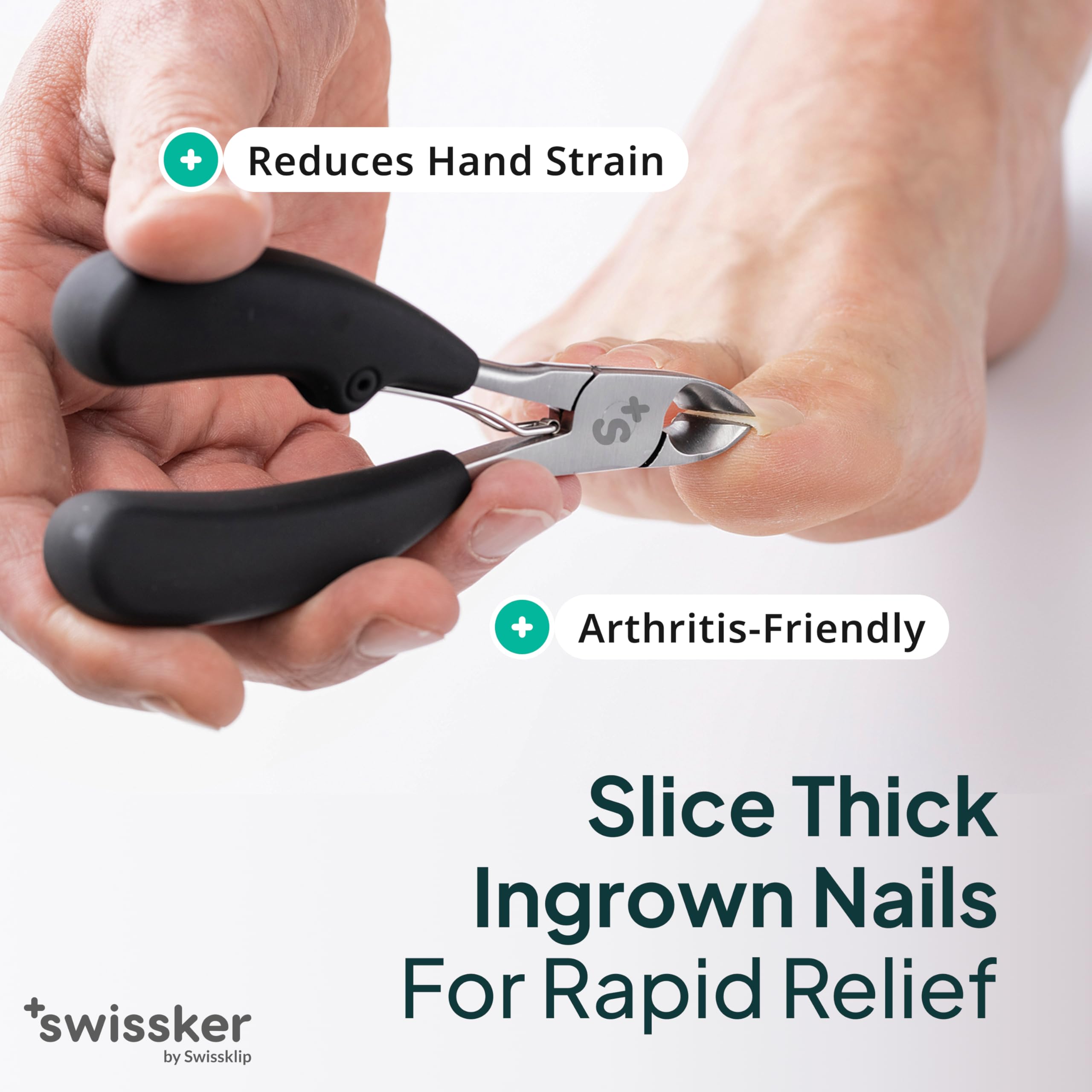 Swissker ergonomic design supporting natural hand posture during use