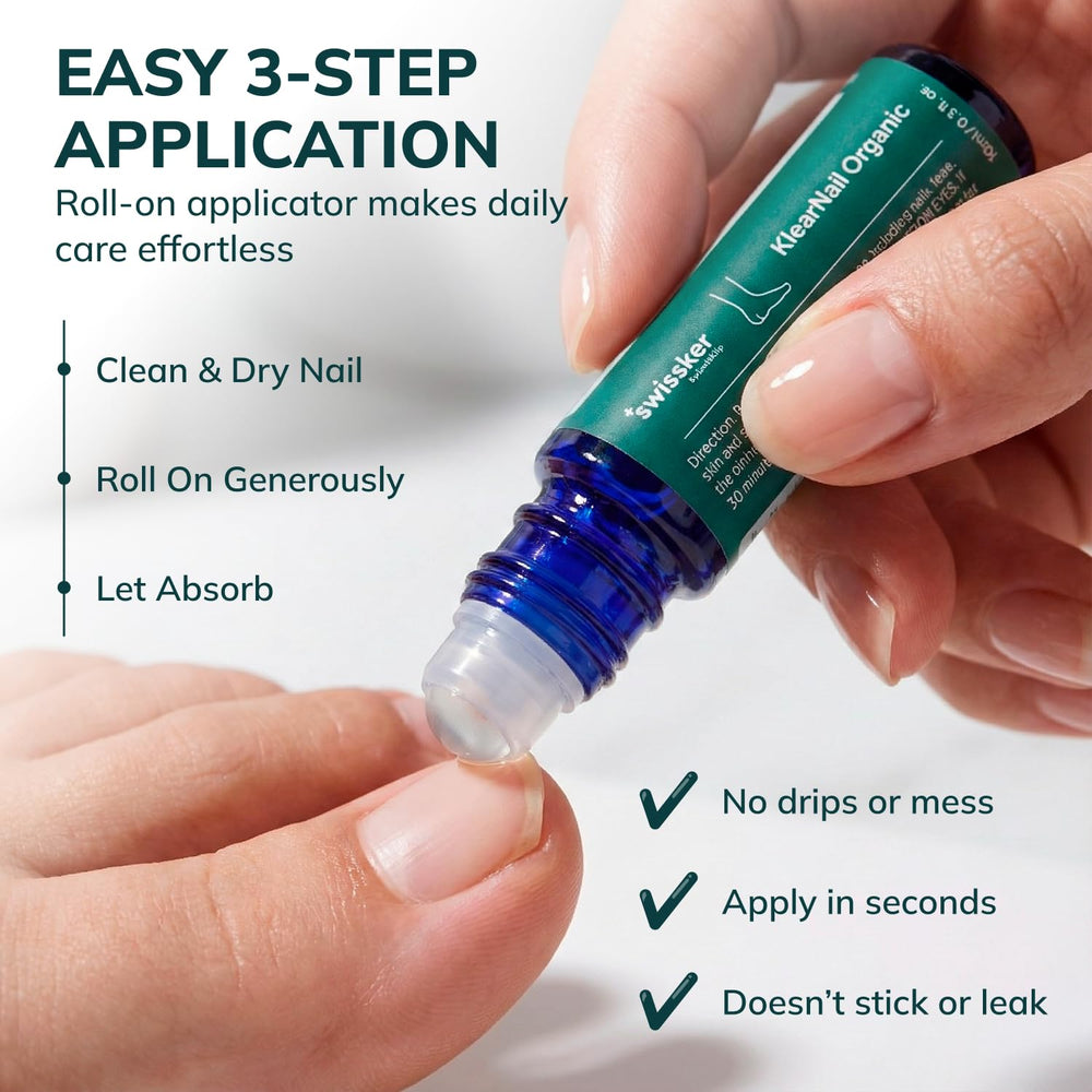 Nails before treatment showing starting point for nourishment with Swissklip KlearNail