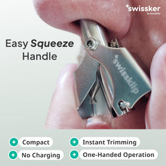 Swissklip Swissker rounded tip ensures safe grooming for nose and ears