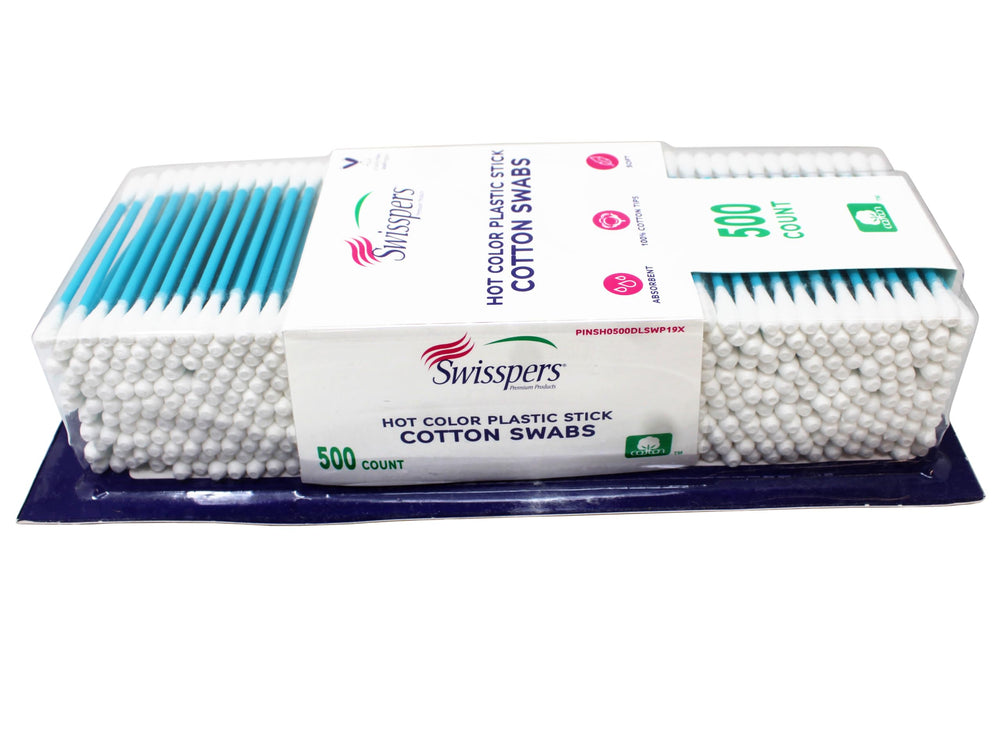 Soft 100% cotton tips from Swisspers perfect for precise cosmetic use.