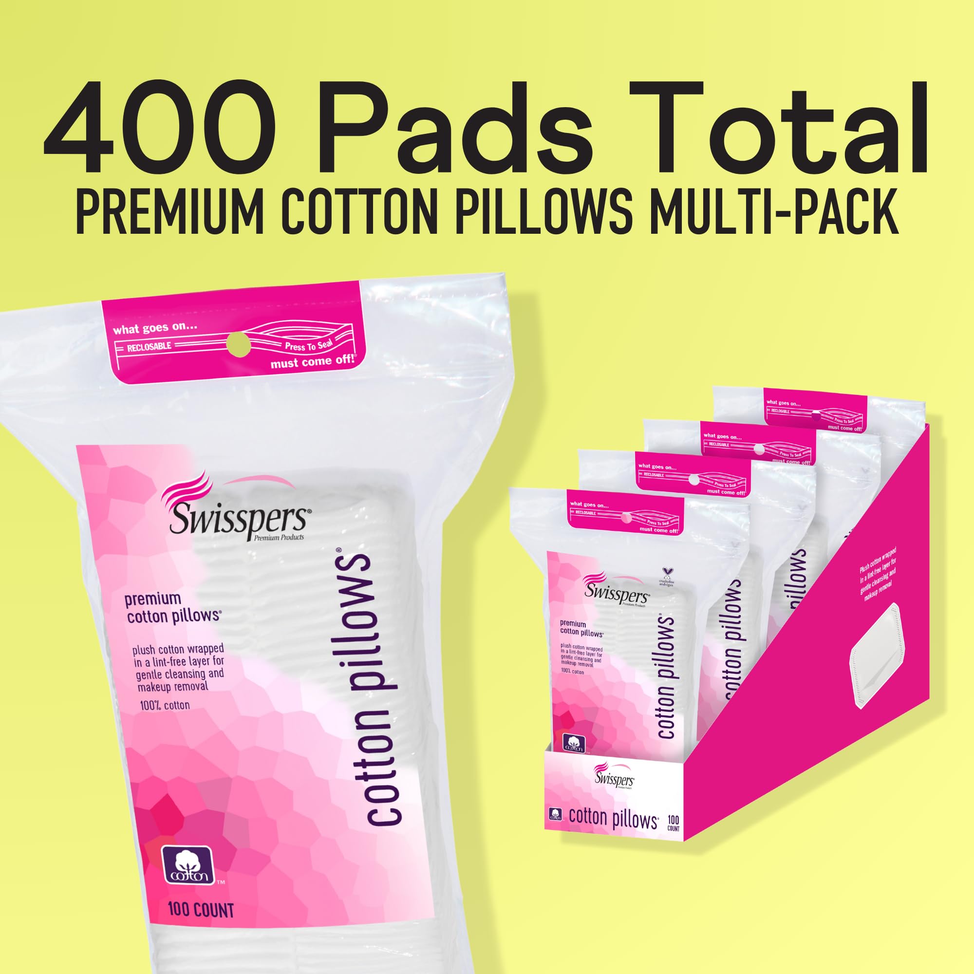 Swisspers Pillows for eyes, delicate care around sensitive eye area.