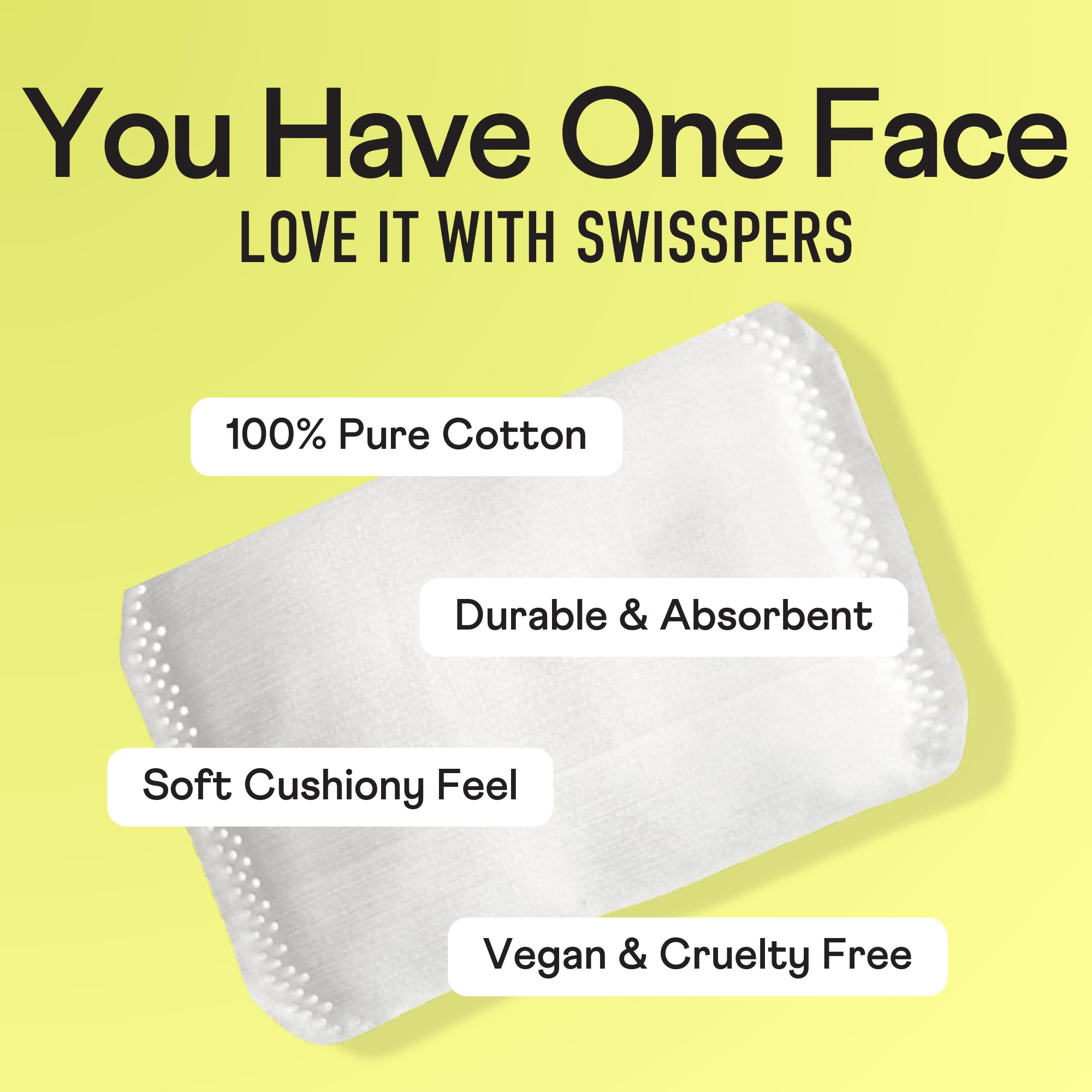 Swisspers Pillows for nails, precise swabbing without fibers.