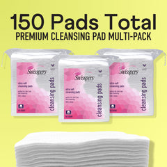 Swisspers ultra-soft cleansing pad close-up, showing multi-layer design.