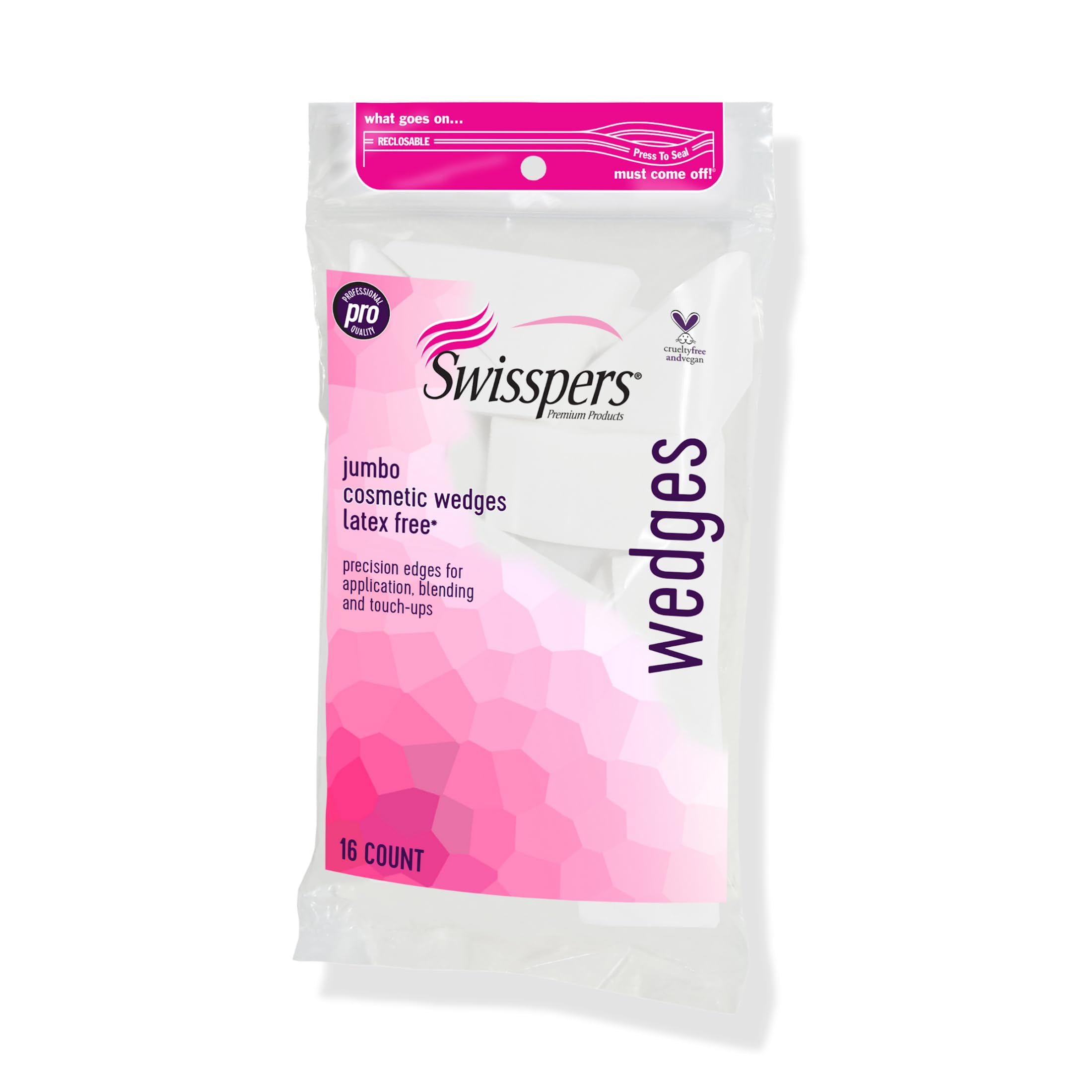 Swisspers Premium Pro wedges latex-free for smooth makeup blending