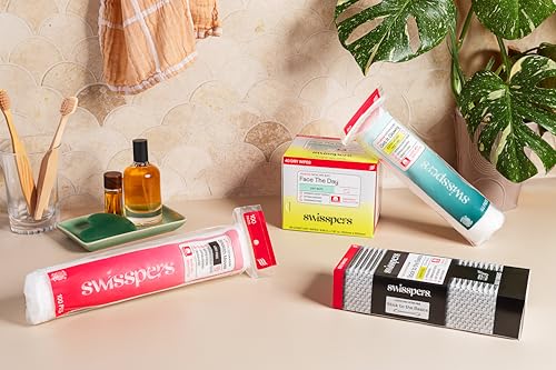 Swisspers natural fiber swatch emphasizes soft, absorbent performance.
